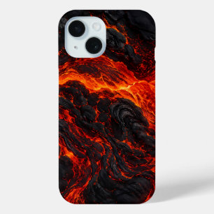 Geschmolzener Lavastrom Vulkanische Feuertextur Case-Mate iPhone Hülle