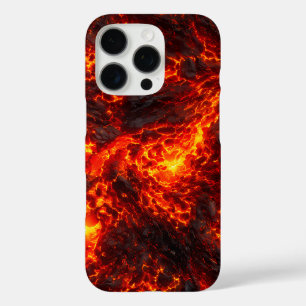 Geschmolzener Lavastrom Vulkanisches Abstrakt iPhone 16 Pro Hülle