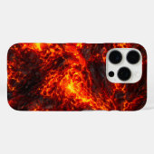 Geschmolzener Lavastrom Vulkanisches Abstrakt Case-Mate iPhone Hülle (Rückseite (Horizontal))