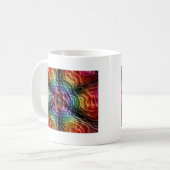 GESCHMOLZENER PLASTIK KAFFEETASSE (Vorderseite Links)