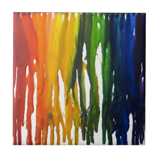 Geschmolzener Zeichenstift auf Kampagne Fliese