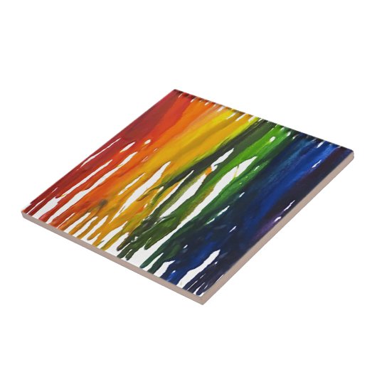 Geschmolzener Zeichenstift auf Kampagne Fliese (Seite)