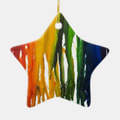 Geschmolzener Zeichenstift auf Kampagne Keramik Ornament (Vorne)