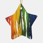 Geschmolzener Zeichenstift auf Kampagne Keramik Ornament (Links)