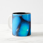 Geschmolzenes blaues Eis Zweifarbige Tasse (Vorderseite Links)