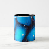 Geschmolzenes blaues Eis Zweifarbige Tasse (Mittel)