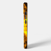 Geschmolzenes Gold Solar-Fraktal-Kunst Case-Mate iPhone Hülle (Rückseite / Links)