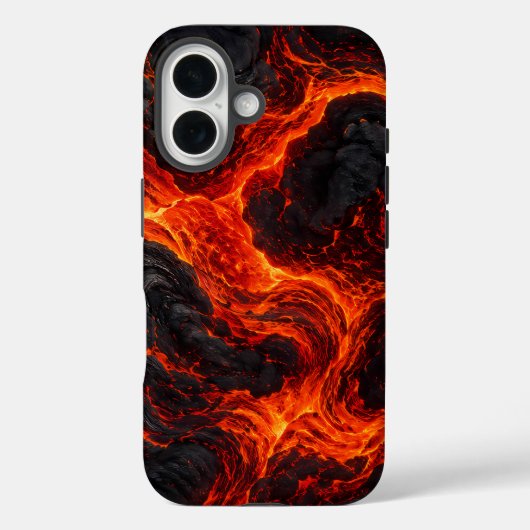 Geschmolzenes Lavaflussmuster Case-Mate iPhone Hülle (Rückseite)