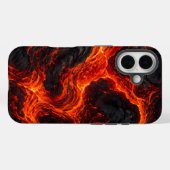 Geschmolzenes Lavaflussmuster Case-Mate iPhone Hülle (Rückseite (Horizontal))