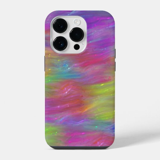 Geschmolzenes Regenbogen-Glas-Handyhülle iPhone Hülle (Rückseite)