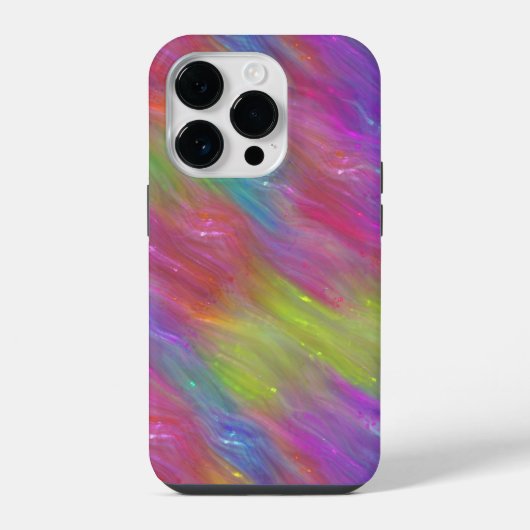Geschmolzenes Regenbogen-Glas-Handyhülle iPhone Hülle (Rückseite)