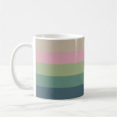Geschmückte Eleganz - Stilvoll gestreift Kaffeetasse (Links)