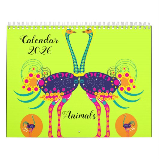 Geschmückte Tiere Kalender (Titelbild)