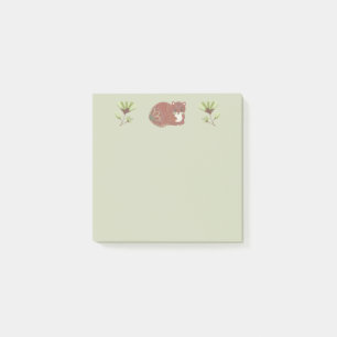 Geschmückte Volkskunst-Katze Post-it Klebezettel