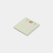 Geschmückte Volkskunst-Katze Post-it Klebezettel (angewinkelt)