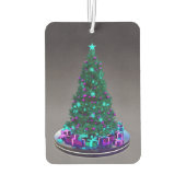 Geschmückter Baum mit Geschenken Autolufterfrischer (Rückseite)