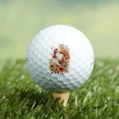 Geschmückter Erntedank-Truthahn Golfball (Insitu T-Shirt)