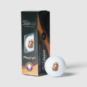 Geschmückter Erntedank-Truthahn Golfball (Verpackung)