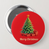 Geschmückter Weihnachtsbaum, Button (Vorne & Hinten)