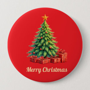 Geschmückter Weihnachtsbaum, Button