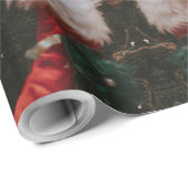 Geschmückter Weihnachtsbaum Geschenkpapier (Rolleneckpunkt)