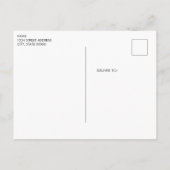 Geschmückter Weihnachtsbaum Postkarte (Rückseite)
