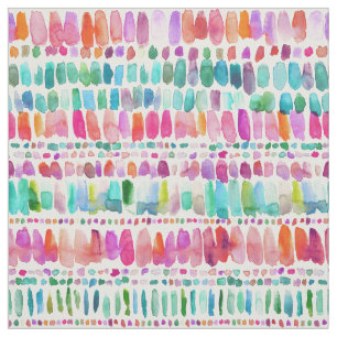 GESCHNATTER bunte Aquarell-Schlag-Streifen Stoff