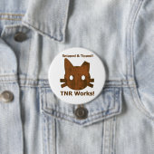 Geschnippelter u. gespitzter TNR Knopf Button (Beispiel)