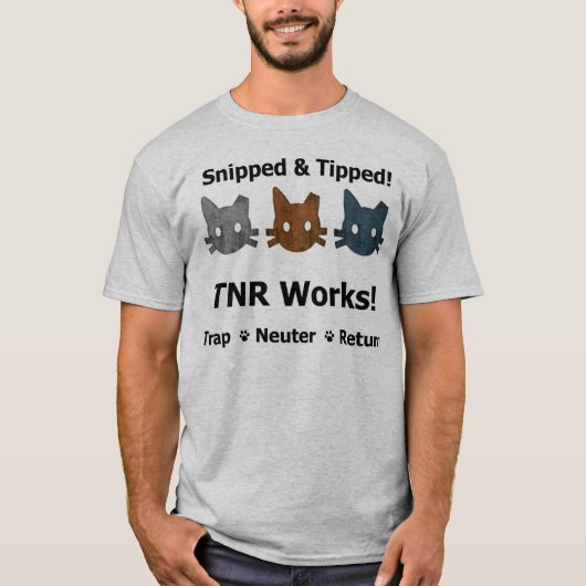 Geschnippeltes u. gespitztes TNR Shirt (Vorderseite)