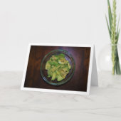 geschnitten Avocado Frucht in Bowl Karte (Vorderseite)