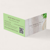 geschnitten Brot an Bord, Bäckerei im Detail Visitenkarten (Vorderseite)