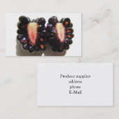 Geschnittene BlackBerry ~ Geschäfts-Karte Visitenkarte (Vorne/Hinten)