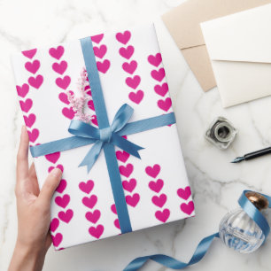 Geschnittene Herzen. Geschenkpapier
