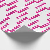 Geschnittene Herzen. Geschenkpapier (Ecke)