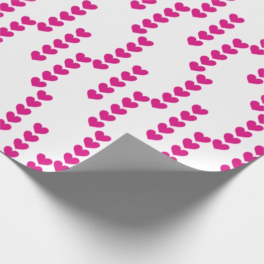 Geschnittene Herzen. Geschenkpapier (Ecke)