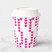 Geschnittene Herzen. Pappbecher (Links)