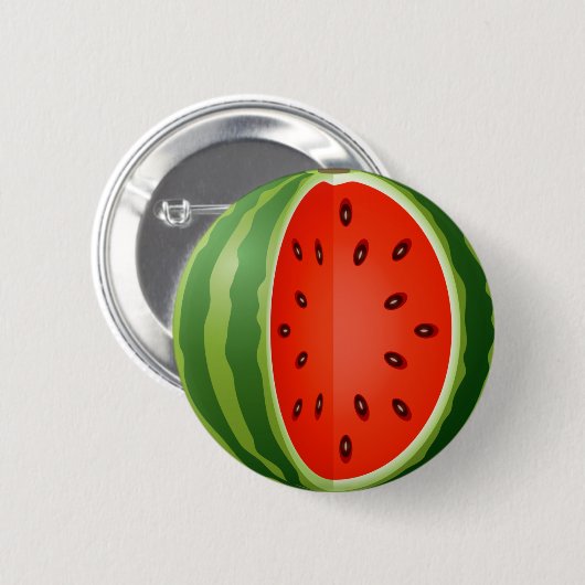 GESCHNITTENE WASSERMELONE BUTTON (Vorne & Hinten)
