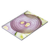 Geschnittene Zwiebeln Notizblock (Linke Seite)