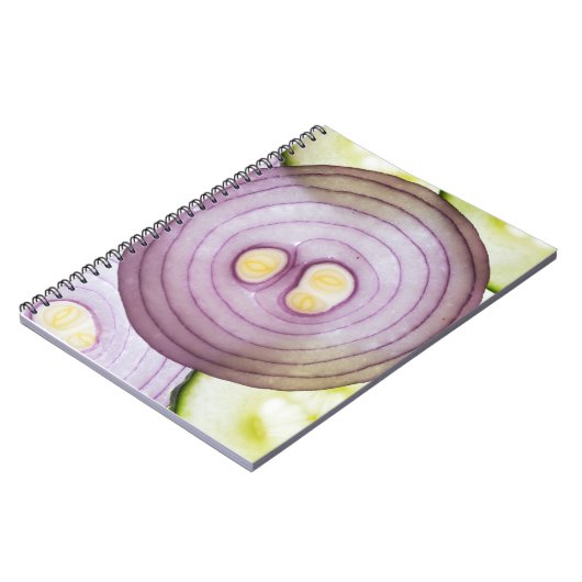 Geschnittene Zwiebeln Notizblock (Linke Seite)