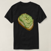 Geschnittener Avocado auf Toast T-Shirt (Design vorne)