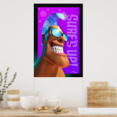Geschnittener Kopf - Surf's Up! Poster (Küche)
