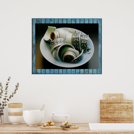 geschnittener Tee Poster (Küche)