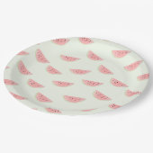 Geschnittener Wassermelone-Muster-Pappteller Pappteller (Schrägansicht)