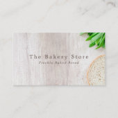 geschnittenes Brot an Bord, Bäckerei Visitenkarte (Vorderseite)