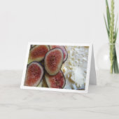 geschnittenes Feigenobst auf Brot Karte (Vorderseite)