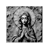 Geschnitzte Hingabe Holz-Maria Permastempel (Design)