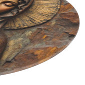 Geschnitzte Hingabe Holz-Maria Schneidebrett (Ecke)