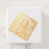 Geschnitzte Hingabe Holzmadonna Geschenkanhänger (Mit Box)