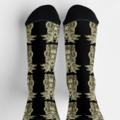 Geschnitzte Tiki-Skulptur Donner Socken (Oben)