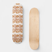 Geschnitzte Tiki Skulptur Thunder_Cove Skateboard (Vorderseite)